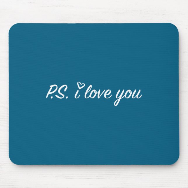 Tapis De Souris Ps i love you day violet Artwork (Devant)