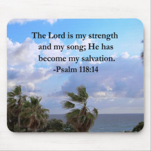 TAPIS DE SOURIS PSALM 118:14 CONCEPTION PHOTOGRAPHIQUE SERENE OCEA