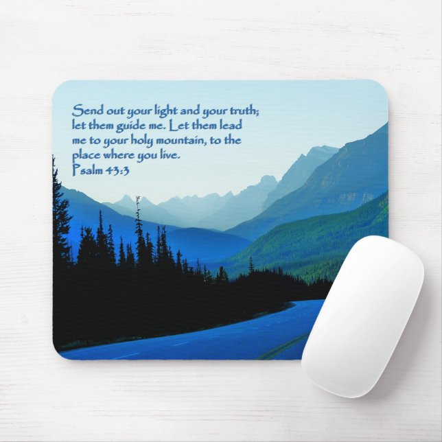 Tapis De Souris Psalms 43:3 Inspirational (Avec souris)