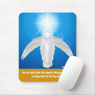Tapis De Souris Psalms 91:11 Mousepad