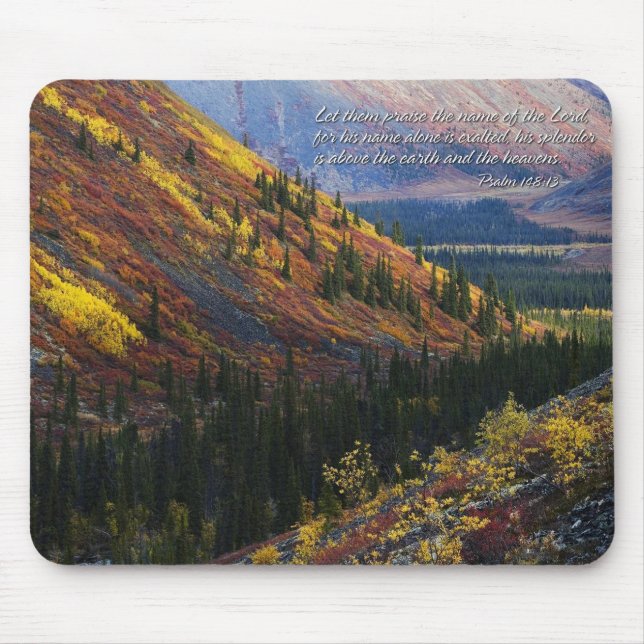 Tapis De Souris Psaume 148:13 Mousepad (Devant)