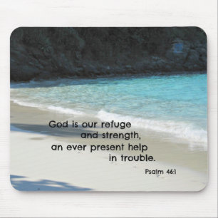 Tapis De Souris Psaume 46:1 God is our refuge and strength...