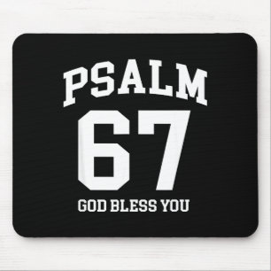 Tapis De Souris Psaume 67 chrétien 6 7 Six Sept Jésus drôle Meme