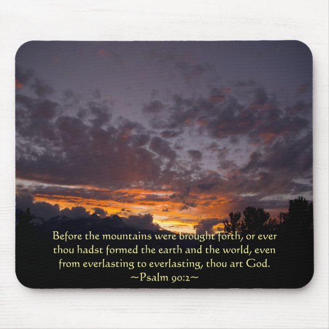 Tapis De Souris Psaume 90:2 Sierra Sunset (Devant)