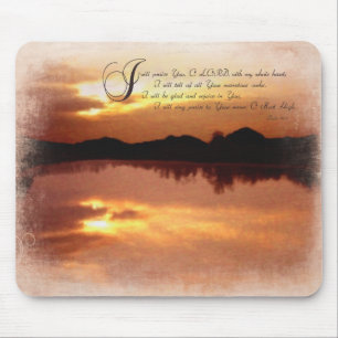 Tapis De Souris Psaumes et couchers du soleil, vers Inspirationals