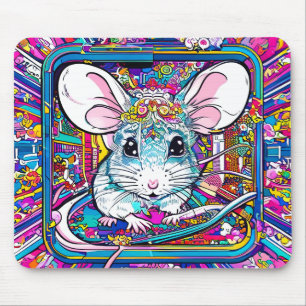 Tapis De Souris Psychedelic Mouse: A Colorful Journey