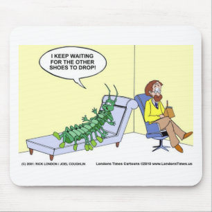 Tapis De Souris Psychiatrie de mille-pattes Cartes drôles Mugs & C