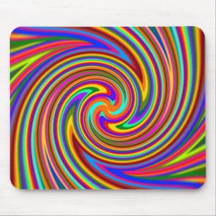 Tapis De Souris Psycho couleur tourbillon Mousepad