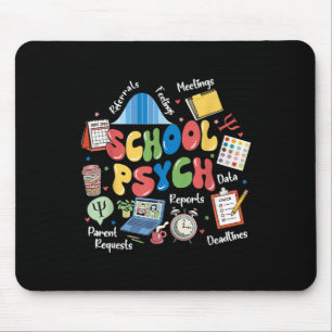 Tapis De Souris Psychologue Scolaire Appréciation Santé Mentale Co