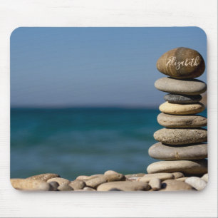 Tapis De Souris Psychologue Thérapeute Pierres Zen, Mer