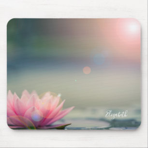 Tapis De Souris Psychologue Thérapeute Zen Lotus Fleur Paysage