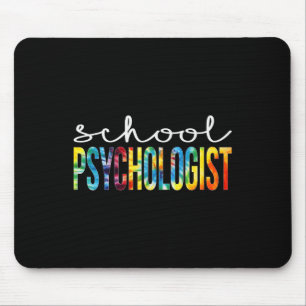 Tapis De Souris Psychologue Tie Dye Jour D'Appréciation Retour À S