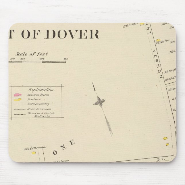Tapis De Souris Pt de Dover Ward 1 (Devant)