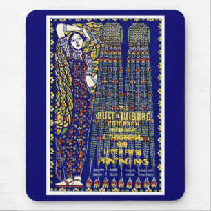 Tapis De Souris Publicité d'encre d'impression Art nouveau