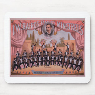 Tapis De Souris Publicité pour 'des troubadours de Famous d'I.W.