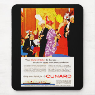 Tapis De Souris Publicité pour la fête de la Reine Cunard