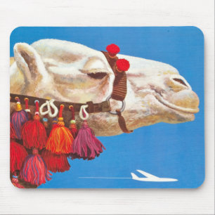 Tapis De Souris Publicité vintage Egypt Air Travel