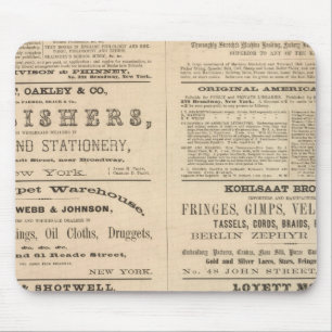 Tapis De Souris Publicités pour douze entreprises,