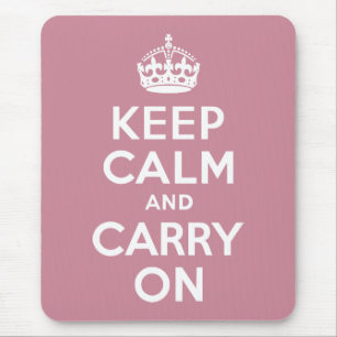 Tapis De Souris Puce Gardez votre calme et continuez