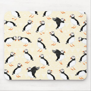 Tapis De Souris Puffin Birds Pattern