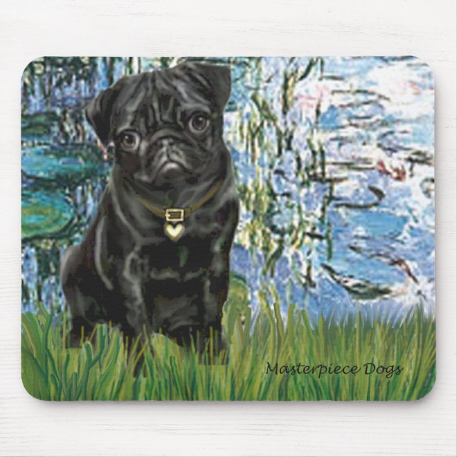 Tapis De Souris Pug 13 (noir) - Lys 1 (Devant)