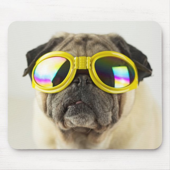 Tapis De Souris Pug with Goggles (Devant)