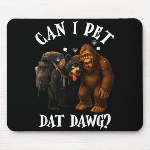 Tapis De Souris Puis-je caresser ce chien randonneur animal ours b