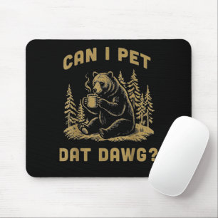 Tapis De Souris Puis-je caresser ce chien - Randonneur drôle - Ama