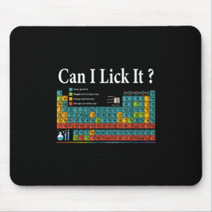 Tapis De Souris Puis-je le Lick Table périodique Enseignant Enfant