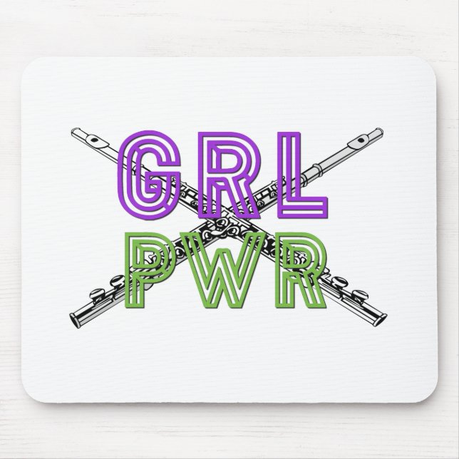Tapis De Souris (Puissance de fille) GRL PWR - cannelure (Devant)