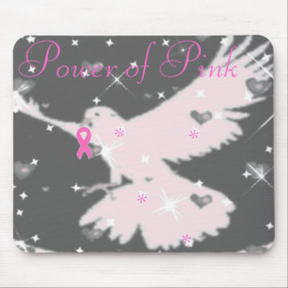 Tapis De Souris Puissance du ruban rose Mousepad