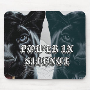 Tapis De Souris Puissance Jaguar Noir dans le Silence