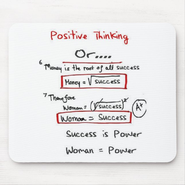 Tapis De Souris Puissance Mousepad de femme (Devant)