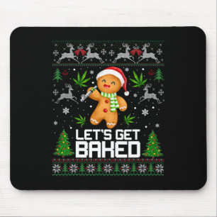 Tapis De Souris Pull de Noël mauvaises herbes Ugly Sweater Noël Xm