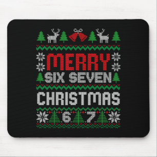 Tapis De Souris Pull Noël Laid 67 Six Seven 6 7 Mème Drôle