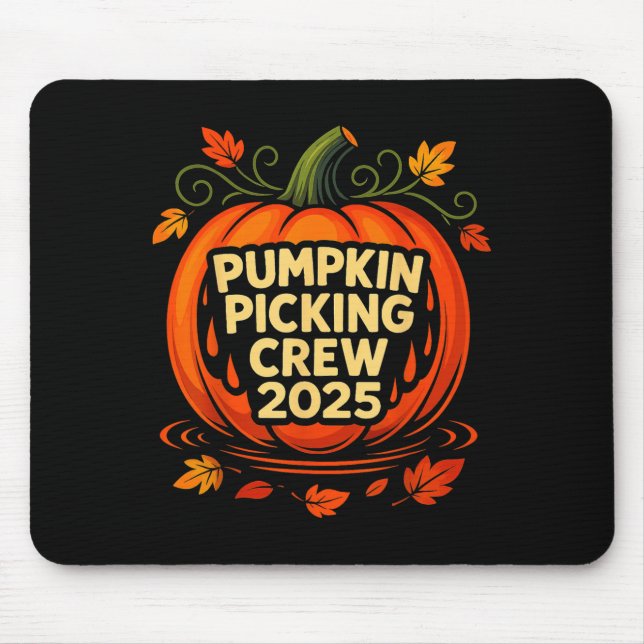 Tapis De Souris Pumpkin Cking Crew 2025 Halloween Pumpkin Crew  (Devant)