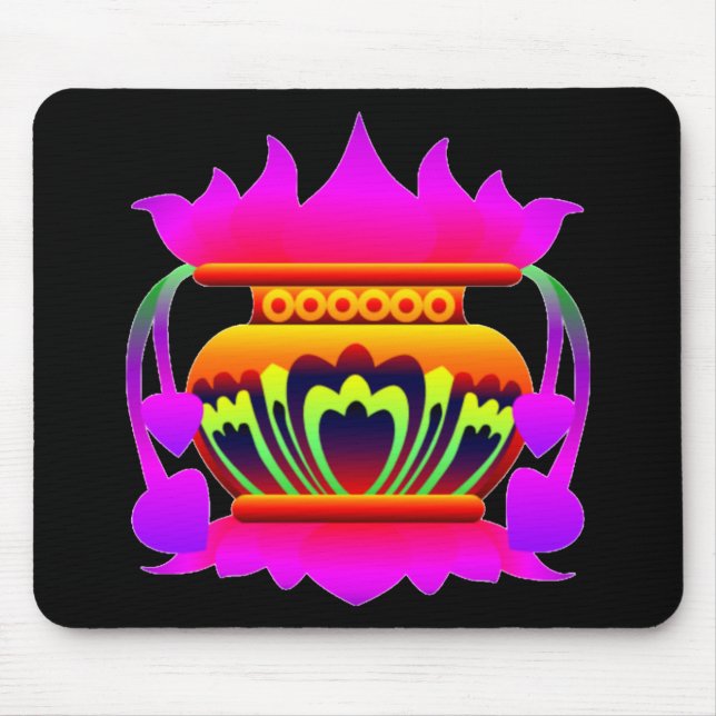 Tapis De Souris Pun kalasa Sri Lanka pot traditionnel de prospérit (Devant)