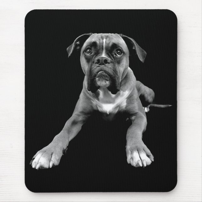 Tapis De Souris Puppy Dog Black Mousepad (Devant)