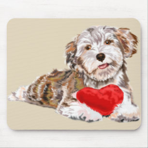 Tapis De Souris Puppy With Heart Gift For You Mouse Pad