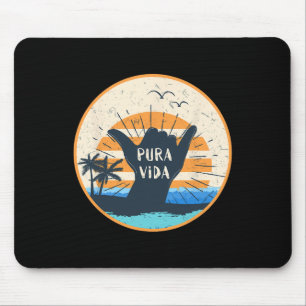 Tapis De Souris Pura Vida Costa Rica Signe Shaka Surfant Surfeur G