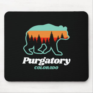 Tapis De Souris Purgatoire Colorado Ski Snowboard Ours