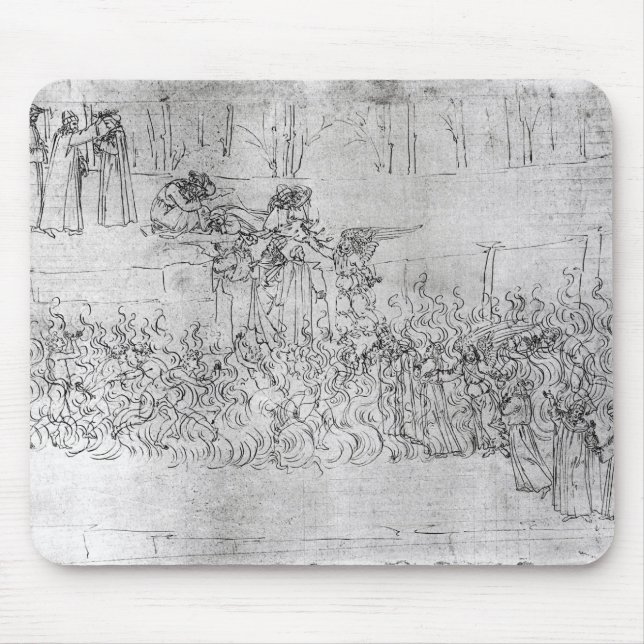 Tapis De Souris Purgatoire, "de la comédie divine" par Dante (Devant)