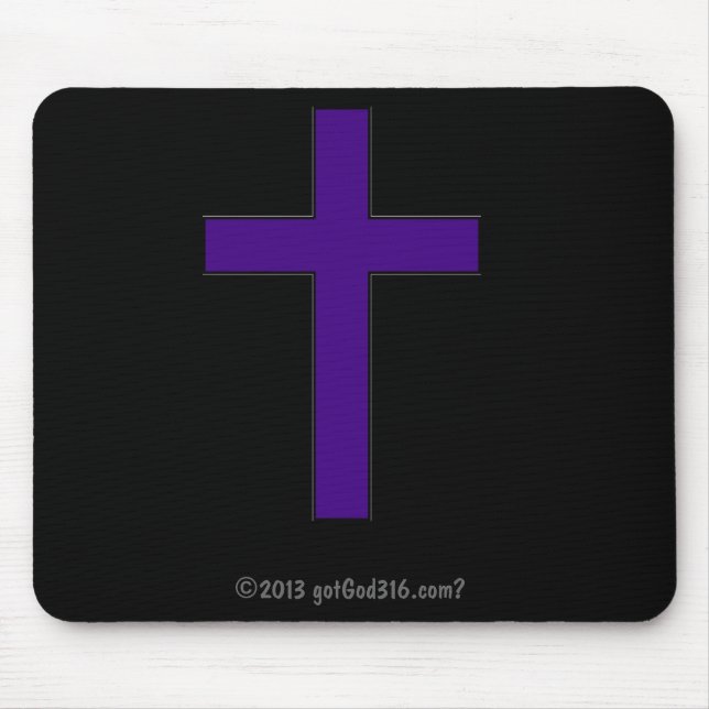 Tapis De Souris Purple Cross gotGod316.com ? (Devant)