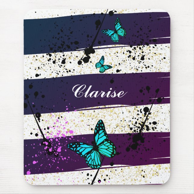Tapis De Souris Purple Ephemera couleurs vives (Devant)