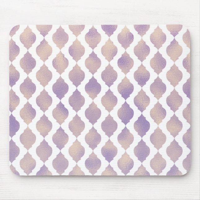 Tapis De Souris Purple Marocain Chic Joli Motif Glam (Devant)