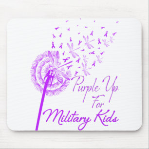Tapis De Souris Purple up for Military Kids Dandelion - Mois
