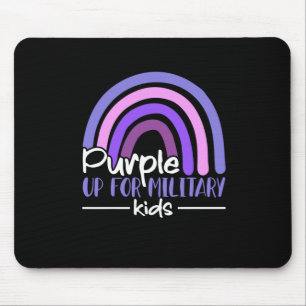 Tapis De Souris Purple up pour enfants militaires Arc en ciel Enfa
