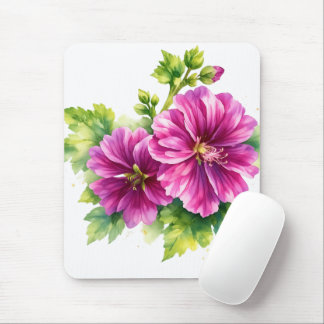 Tapis De Souris Purple Watercolor Flower Illustration
