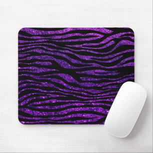 Tapis De Souris Purple Zebra, Glitter Zebra, Zebra Print, Stripes