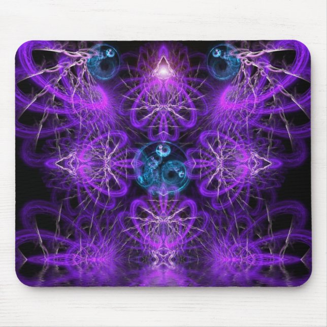 Tapis De Souris Purplelina Fractal Art Visionnaire Mousepad (Devant)